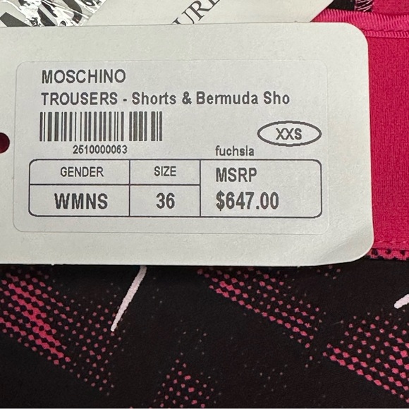 🆕 Moschino Couture Milano Shorts Size 2 US - Picture 7 of 7